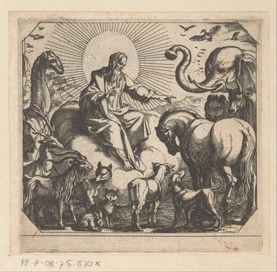 Gott erschafft die Tiere auf dem Land von Antonio Tempesta