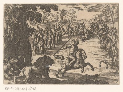 Löwenjagd von Antonio Tempesta
