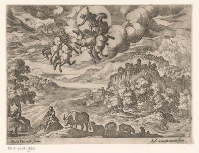 Landschaft mit dem Sturz des Phaëthon von Antonio Tempesta