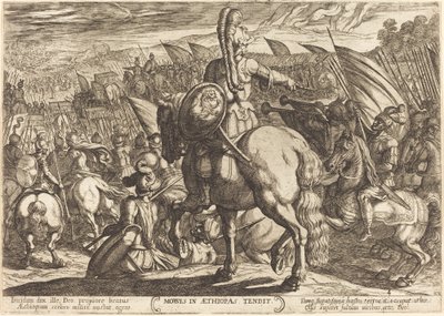 Moses lässt das hebräische Heer gegen die Äthiopier marschieren von Antonio Tempesta