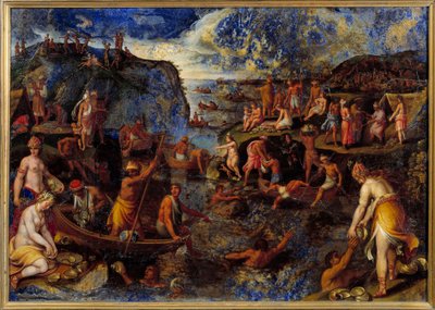 Perlenfischen durch Amerikaner von Antonio Tempesta