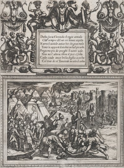 Tafel 12: Illustration zu Canto XII, aus Torquato Tassos 