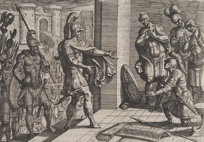 Tafel 26: Cerialis begnadigt und entlastet römische Soldaten, die Civilis geholfen haben, aus 