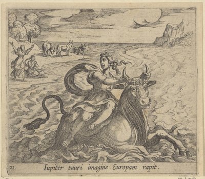 Raub der Europa von Antonio Tempesta