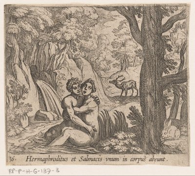 Salmacis und Hermaphroditus von Antonio Tempesta