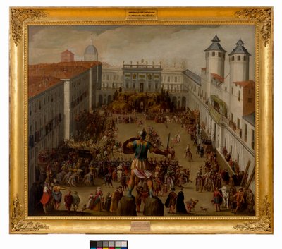Turnier auf der Piazza del Castello, Turin, 1620 von Antonio Tempesta
