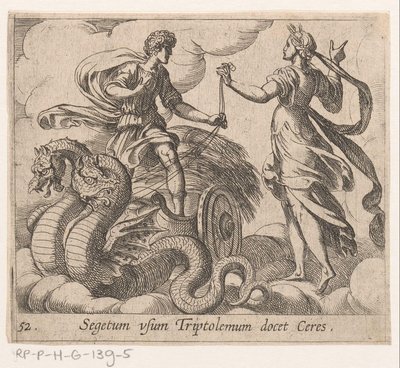 Triptolemus erhält den Wagen von Ceres von Antonio Tempesta