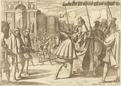 Triumphaler Einzug von Margarete von Österreich von Antonio Tempesta