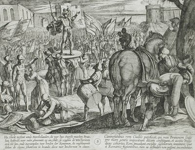 Zwei besiegte römische Einheiten von Antonio Tempesta