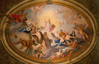Minerva umgeben von den Künsten und Wissenschaften (Detail aus dem Bankettsaal) von Antonio Verrio