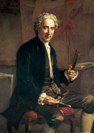 Porträt von Antoni VILADOMAT i MANALT (1678-1755), spanischer Maler von Antonio Viladomat