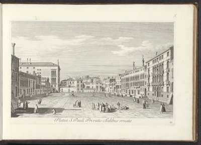 Ansicht des Campo San Polo in Venedig von Antonio Visentini