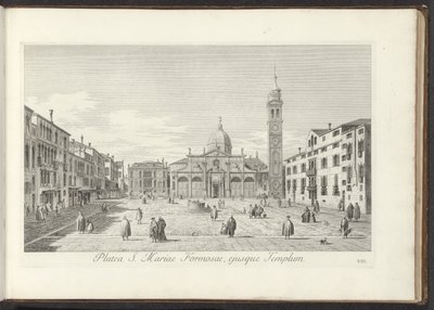 Blick auf Campo Santa Maria Formosa in Venedig (Ansichten von Gebäuden und Plätzen in Venedig) von Antonio Visentini