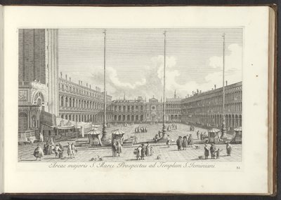 Ansicht des Markusplatzes in Venedig von Antonio Visentini