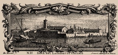 Isolario veneto, XII. Isola del Lazzaretto Vecchio, 1777 von Antonio Visentini