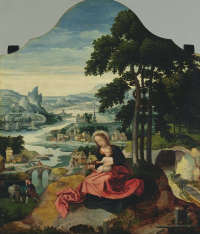 Die Rast auf der Flucht nach Ägypten von Antwerp Master Antwerp Master