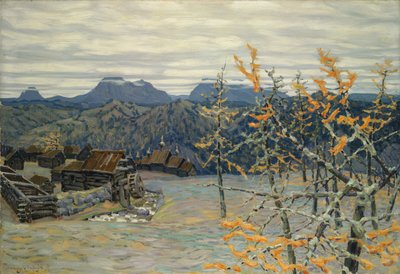 Dorf im Uralgebirge von Apollinari Mikhailovich Vasnetsov