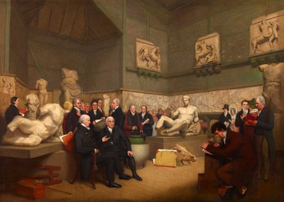 Die Treuhänder im temporären Elgin-Raum, 1819 von Archibald Archer