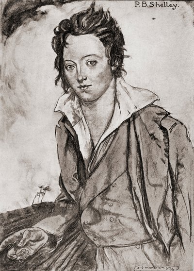 Percy Bysshe Shelley von Archibald Standish Hartrick