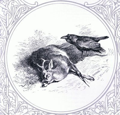 Hirsch und Rabe, veröffentlicht von Book Club Associates von Archibald Thorburn