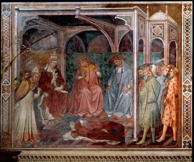 Kaiser Friedrich Barbarossa unterwirft sich Papst Alexander III., was zum 3. Laterankonzil von 1179 führt von Aretino Luca Spinello or Spinelli