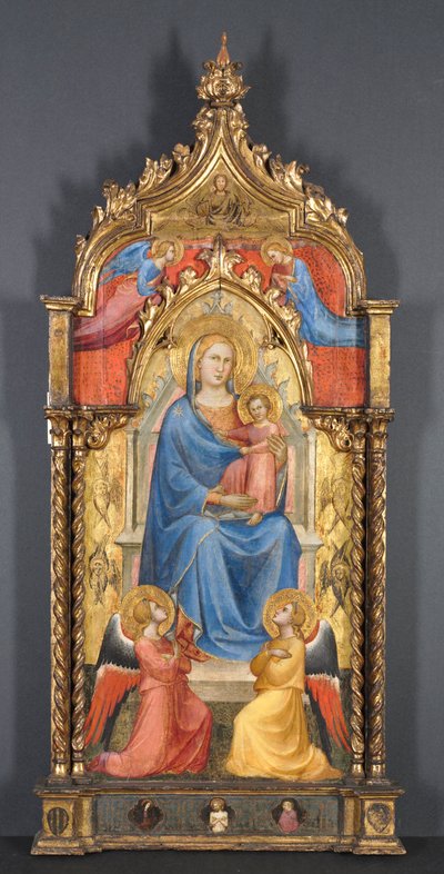 Jungfrau und Kind mit Engeln, 1405 von Aretino Luca Spinello or Spinelli