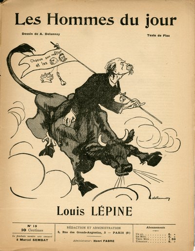 Titelblatt von „Les Hommes du jour“, Nummer 15 von Aristide Delannoy