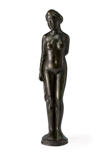 Stehende Badende, mit Draperie über dem rechten Arm von Aristide Maillol