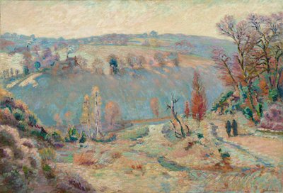 Tal der Sédelle bei Pont Charraud: Weißer Frost von Armand Guillaumin