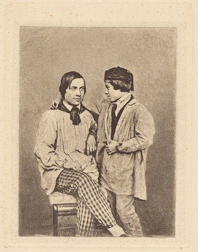Mann und Junge von Armand Hippolyte Louis Fizeau