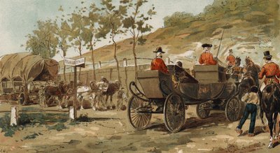 Renaix-Wagen und königliche Kutsche von König Leopold I., Belgien, 19. Jahrhundert von Armand Jean Heins