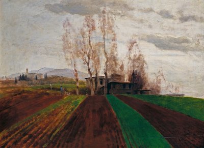 Ackerland im frühen Frühling von Arnold Böcklin