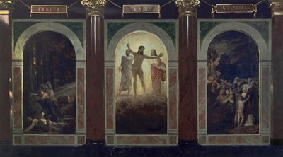 Fertur lux in tenebras (Entwurf für das Schlesische Museum der bildenden Künste in Breslau) von Arnold Böcklin