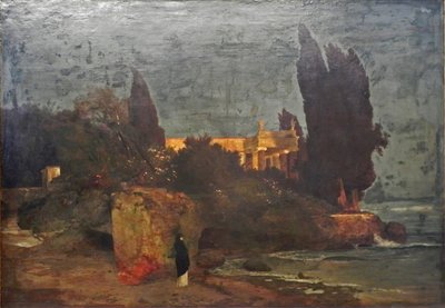 Villa am Meer, Version I von Arnold Böcklin