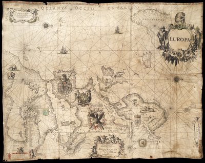 Europa; Pascaarte von Arnold Colom (1660) von Arnold Colom