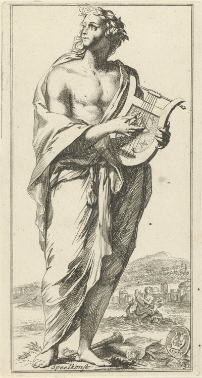 Personifikation der Musik von Arnold Houbraken