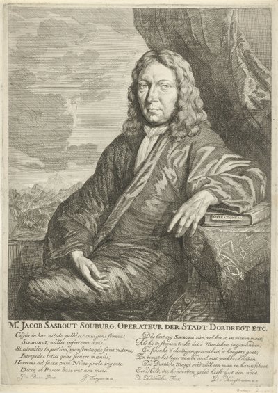 Porträt von Jacob Sasbout Souburg von Arnold Houbraken