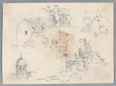 Skizzen vom Château de Blois von Arnold William Brunner
