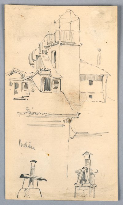 Skizzen in Mailand von Arnold William Brunner