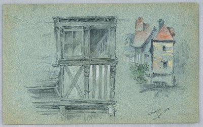Zwei Skizzen von Lisieux von Arnold William Brunner
