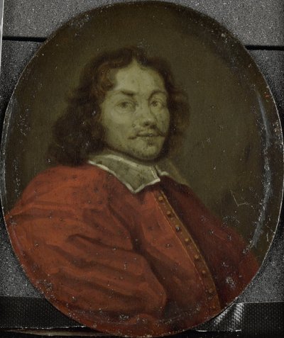 Porträt von Matthijs Gansneb, genannt Tengnagel, Dichter in Amsterdam von Arnoud van Halen