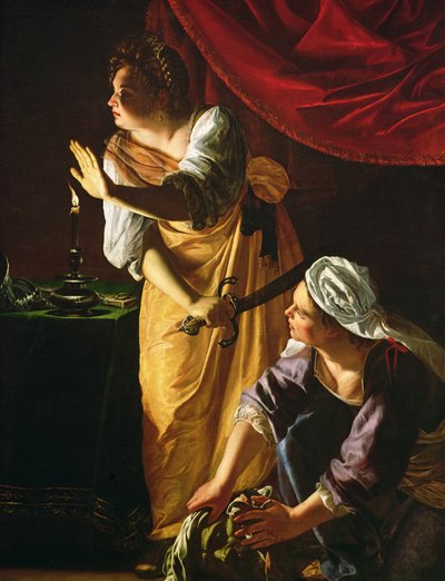 Judith und ihre Magd mit dem Kopf des Holofernes, ca. 1625 von Artemisia Gentileschi