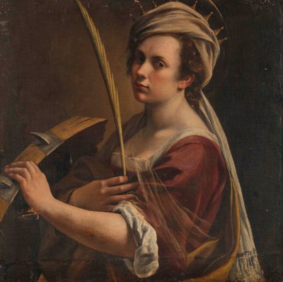 Selbstporträt als Heilige Katharina von Alexandria von Artemisia Gentileschi