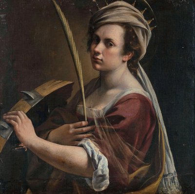 Selbstporträt als Heilige Katharina von Alexandria von Artemisia Gentileschi
