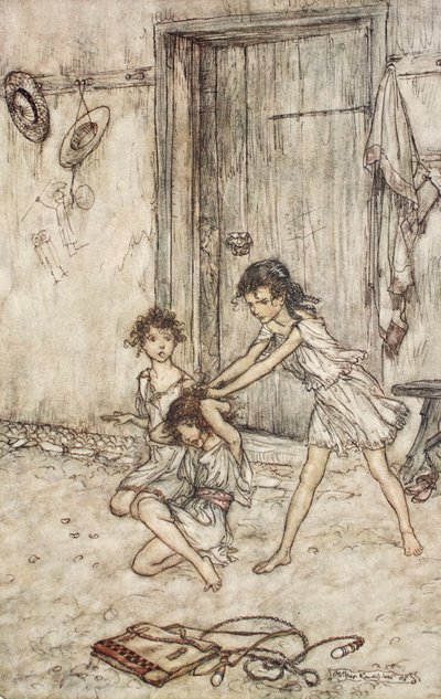 Sie war eine Füchsin, als sie zur Schule ging, Illustration aus 