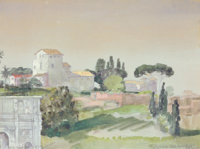 Palatin-Hügel vom Kolosseum von Arthur Bowen Davies