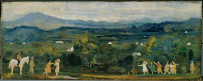 Die Geburt des Grüns von Arthur Bowen Davies