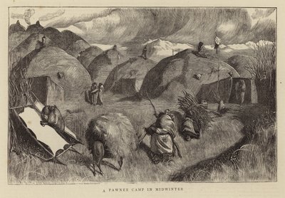 Ein Pawnee-Lager im Hochwinter von Arthur Boyd Houghton