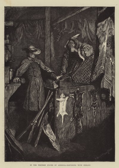 Im Westen der USA, Tauschhandel mit Indianern von Arthur Boyd Houghton