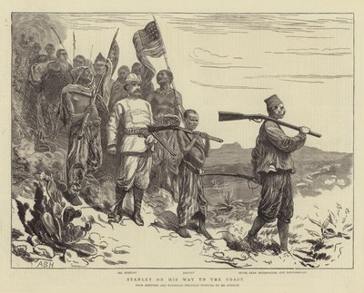 Stanley auf dem Weg zur Küste von Arthur Boyd Houghton